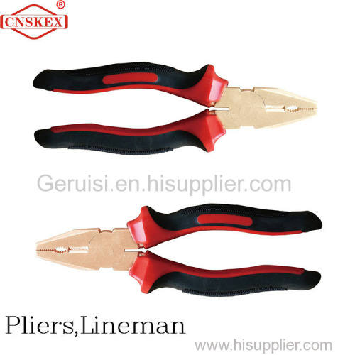 Factory a large number of market non-sparking pliers Lineman 8" Al-cu