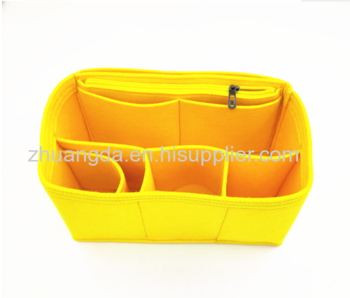 Felt cosmetic bag multi-functional storage bag large capacity felt bag can be customized simple lining bag