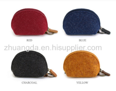 Felt cosmetic bag multi-functional storage bag large capacity felt bag can be customized simple lining bag