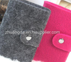 Felt cosmetic bag multi-functional storage bag large capacity felt bag can be customized simple lining bag