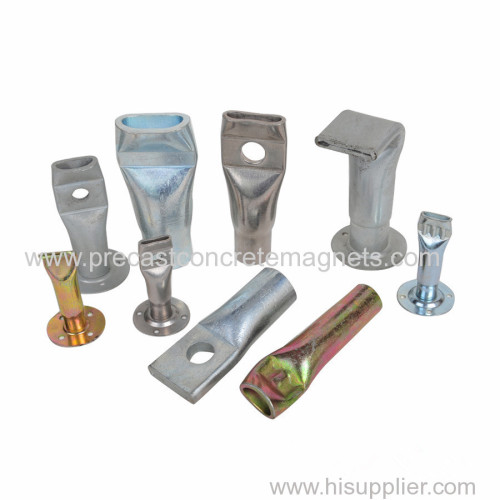 precast products socket lifting socket with crimped end lifting socket with cross pin embedded parts accessories inserts