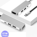 MC 4 In 1 Type C Hub to HDMI 4K with 2 USB 3.0 PD Charging Port USB C Adapter for MacBook Pro Google Chromebook Samsung