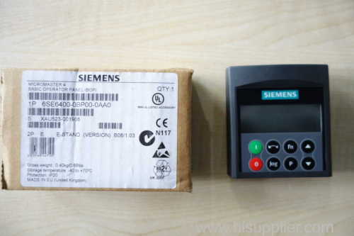 Siemens Elevator Lift Spare Parts 6SE6400-0BP00-0AA0 Basic Operator Panel (BOP)