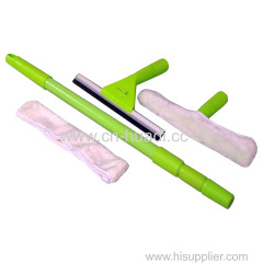 Window Washer Rubber Squeegee Double Sided Window Cleaner Set