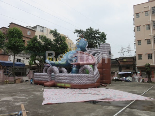 Inflatable Dragon Park Jumping Bouncer with Slide