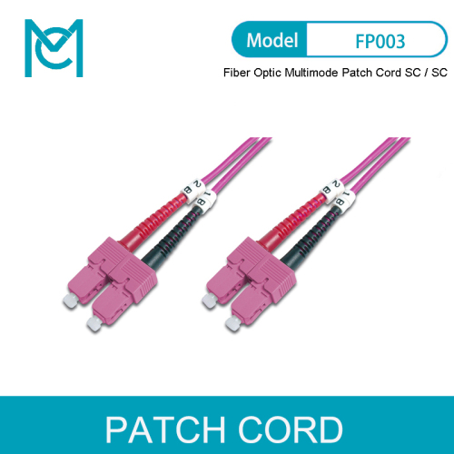 MC Professional Fiber Optic Multimode Patch Cord OM4 SC / SC