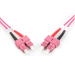 MC FO Patch Cord Duplex LC to SC MM OM4 50/125 Fiber Optic Multimode Patch Cord