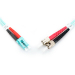 MC Future-oriented Standards And High-end Quality Fiber Optic Multimode Patch Cord OM 3 LC / ST