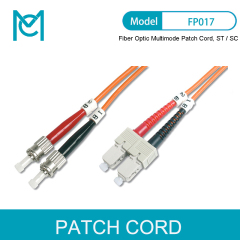 MC Professional Fiber Optic Multimode Patch Cord ST / SC