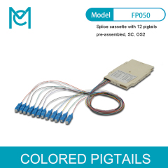 MC Splice Cassette With 12 pigtails Pre-assembled SC OS2