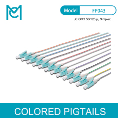 MC Professional Colored Pigtails LC OM3 50/125 Simplex 12PCS