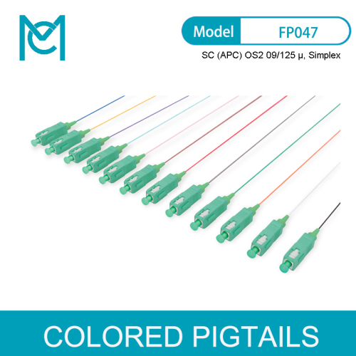 MC FO Pigtail Set 12 pcs SC (APC) SM OS2 09/125 Loose Buffer