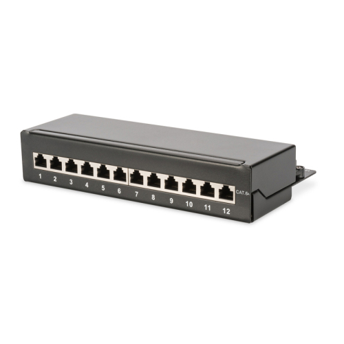 MC Desktop CAT 6A Class EA patch Panel Shielded Black Topseller