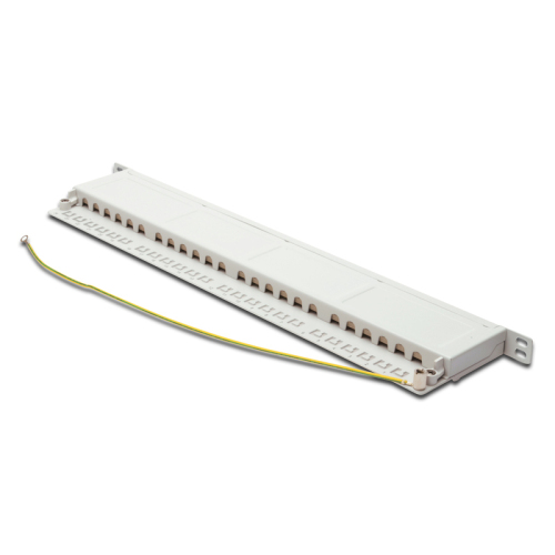 MC CAT 6 Patch Panel Shielded 24-port RJ45 with Shutter 8P8C LSA 0.5U 19" Rack Mount