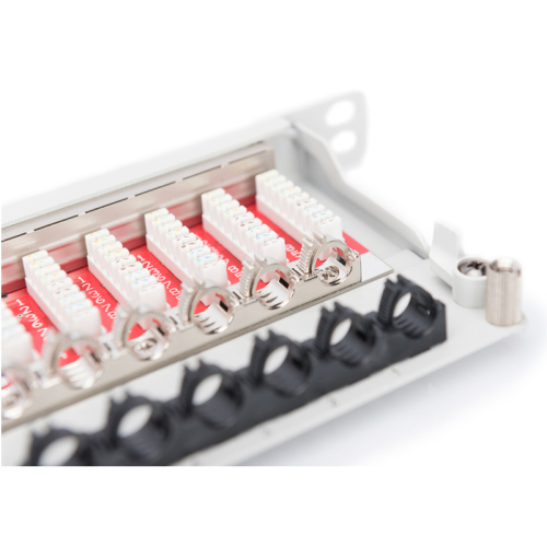 MC CAT 6A Class EA Patch Panel shielded 0.5U 24-port RJ45