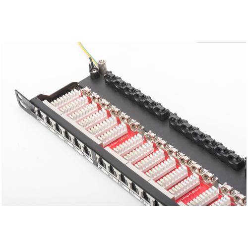 MC CAT 6 Patch Panel Shielded 24-port RJ45 with Shutter 8P8C LSA
