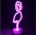 Led Neon Flamingo Night Light Fevistal Holiday Decration Light