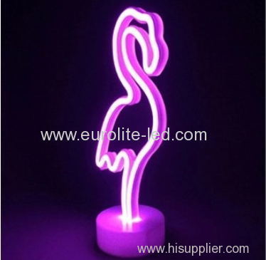 Led Neon Flamingo Night Light Fevistal Holiday Decration Light