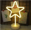 Led Neon Star Night Light Fevistal Holiday Decration Light