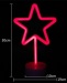 Led Neon Star Night Light Fevistal Holiday Decration Light