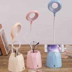 euroliteLED 2.5W Beige Dimmable Multi-use Table Lamp with Pen Holder 3 Gear Touch Control 4000K Eye-Caring Desk Lamp