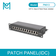 MC CAT 6 Class E Patch Panel Shielded 12-port RJ45 8P8C