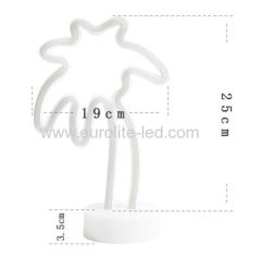 Led Neon Coconut Palm Tree Night Light Fevistal Holiday Decration Light