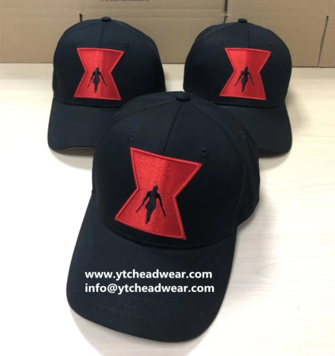 supply black cotton custom embroidery hats caps with logo design