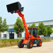 Multifunctional telescopic wheel loader front end shovel loader