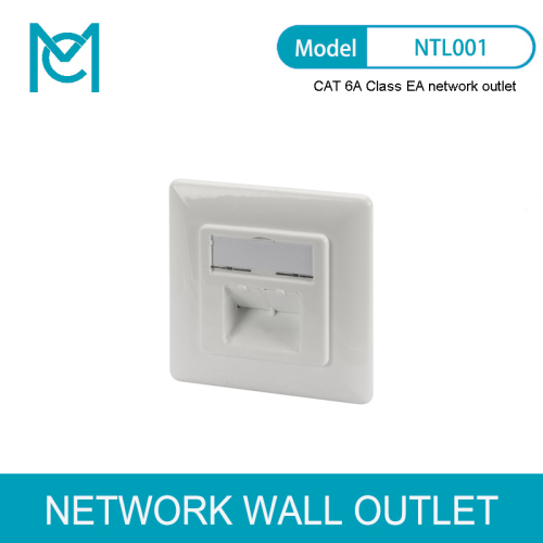MC CAT 6A Class EA Network Outlet Design Compatible Shielded Flush Mount