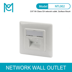 MC CAT 6A Class EA Network Outlet Design Compatible Shielded Surface Mount