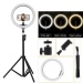 euroliteLED 14 Inch Ring light Photography Ring Lamp Makeup LED with Stand Hot Shoe for Camera and Smart Phone