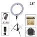 euroliteLED 50W 18inch Ring light Photography Ring Lamp Makeup LED with Stand Hot Shoe for Camera and Smart Phone