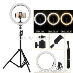 euroliteLED 50W 18inch Ring light Photography Ring Lamp Makeup LED with Stand Hot Shoe for Camera and Smart Phone