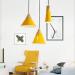 euroliteLED 9W Yellow Single-Head LED Chandelier Nordic Modern Pendant Lamp Hanging Wire 120cm Freely Adjustable