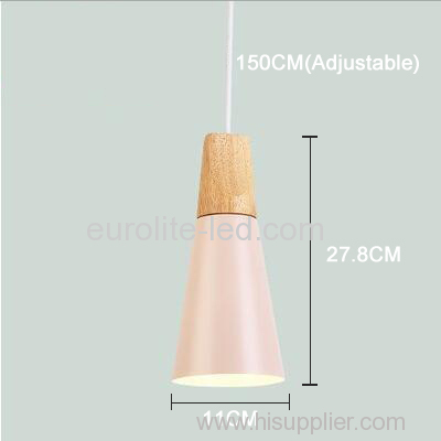 euroliteLED 9W Pink Single-Head LED Chandelier Nordic Modern Pendant Lamp Hanging Wire 150cm Freely Adjustable