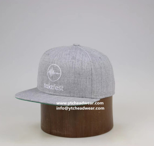 supply gray heather luxury snap back acrylic hats caps for men with flat brim