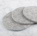 FELT COASTER BULK PRICING MERINO WOOL GRAY ROUND CUP MAT