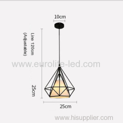 euroliteLED 12W 25cm White Iron Art Chandelier Nordic Creative Living Room Lights Bedroom Restaurant Illumination