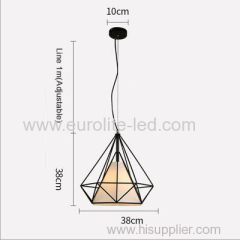 euroliteLED 12W 38cm White Iron Art Chandelier Nordic Creative Living Room Lights Bedroom Restaurant Illumination