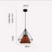 euroliteLED 12W 28cm Brown Iron Art Chandelier Nordic Creative Living Room Lights Bedroom Restaurant Illumination