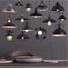 euroliteLED 10W Black M Vintage Lighting Retro Pendant Lamp Iron Shade Industrial Chandelier