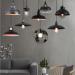 euroliteLED 10W Black M Vintage Lighting Retro Pendant Lamp Iron Shade Industrial Chandelier