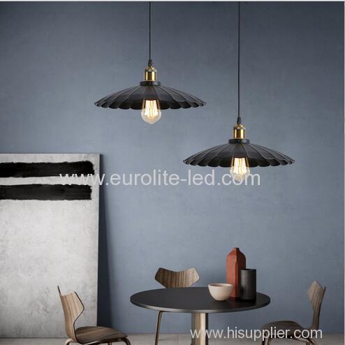 euroliteLED 40W Black L Industrial Vintage Adjustable Pendant Light