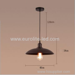 euroliteLED 40W L Industrial Rustic Pendant Light Fixture Antique Hanging Light