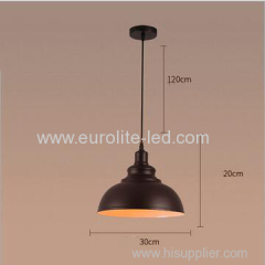 euroliteLED 10W S Metal Industrial Pendant Light Vintage Barn Hanging Lamp Modern Iron Ceiling Light Dining Room Lamp