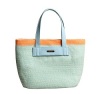 Multi Color Braid Paper Tote Bag