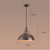 euroliteLED Silver 10W M Industrial Pendant Light Vintage Barn Hanging Lamp Modern Iron Ceiling Light Dining Room Lamp