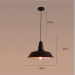 euroliteLED 40W Black L Industrial Vintage Adjustable Pendant Light