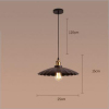 euroliteLED S Interior Iron Umbrella Lampshade Light Industrial Vintage Pendant Lamp Antique Creative Lotus Chandelier